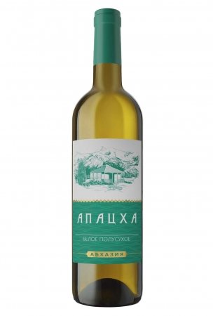Вино АПАЦХА, белое полусухое